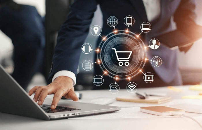 concs showing components of e-commerce
