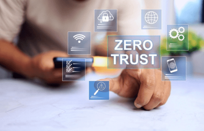 1st January TCI Blog – Zero Trust Network 2.0 What’s New and What You Should be Implementing – feature – feature .jpg image of a man sitting with zero trust written across the screen